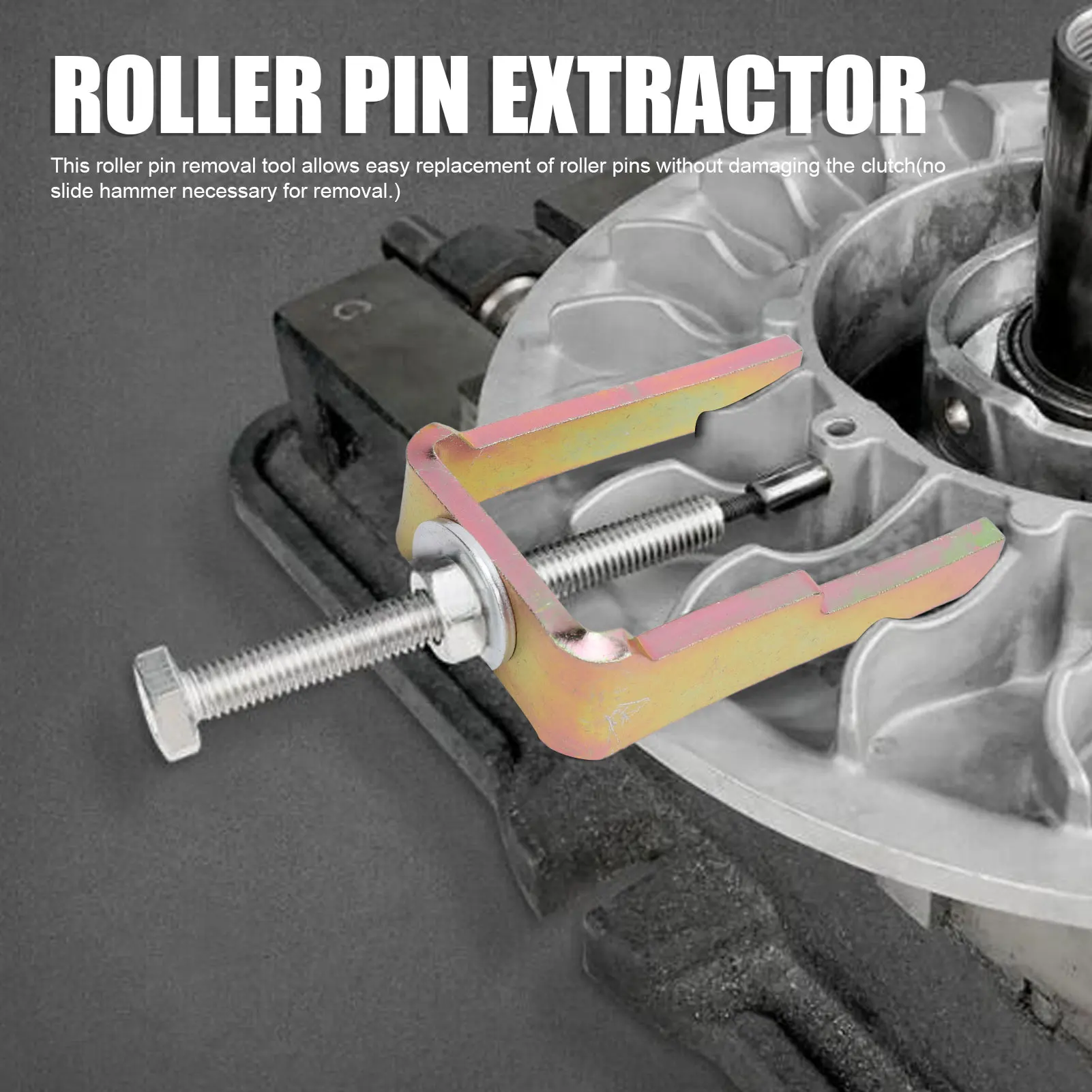 

Clutch Roller Pin Removal Tool Metal Construction Efficient DCP26 for Maverick X3 2017 to 2020