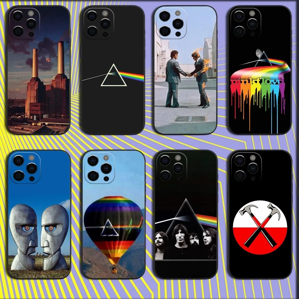 Art Band-F-Floydes Cool Phone Case For iPhone 16,15,14,13,12,11,Pro,X,XS,Max,XR,Plus,Mini Soft Black Cover