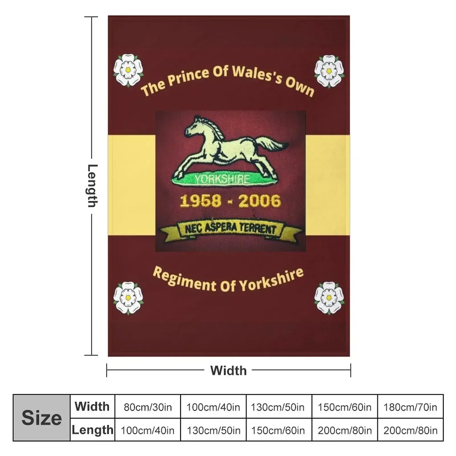 Remembering The Prince Of Wales's Own Regiment Of Yorkshire Throw Blanket wednesday Vintage Luxury St For Sofa Thin Blankets