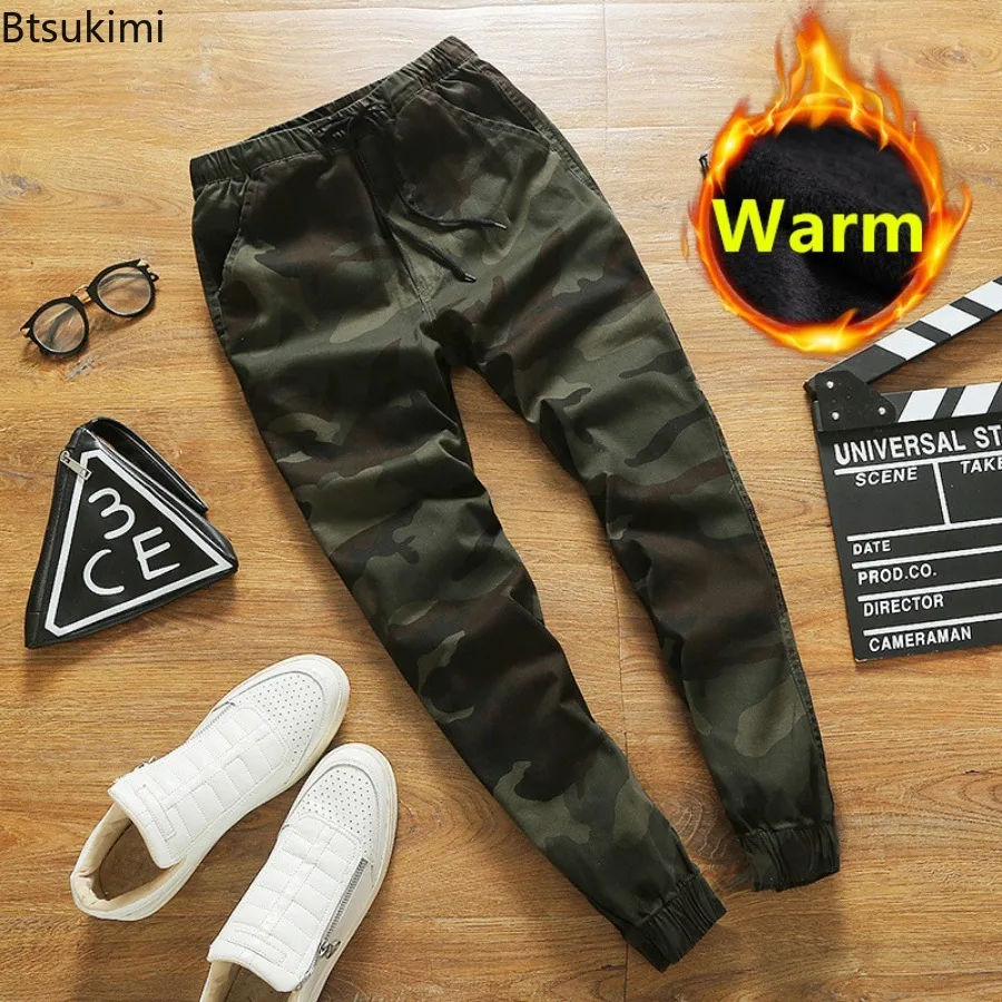 2024 Men's Clothing Spring New Camouflage Cargo Pants Korean Loose Hip Hop Pencil Pants Fashion Casual Cotton Couple Joggers 5XL