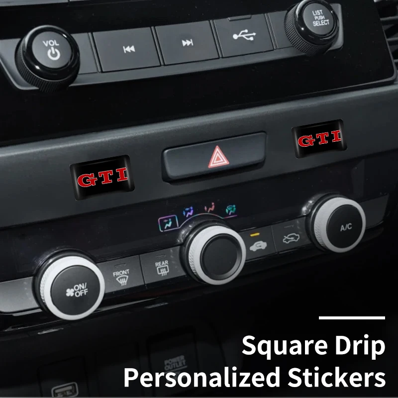 Car Emblem Logo Interior Decorative Stickers Badge Decal For Volkswagen VW Golf GTI Polo Passat Scirocco Tiguan Jetta Touareg CC