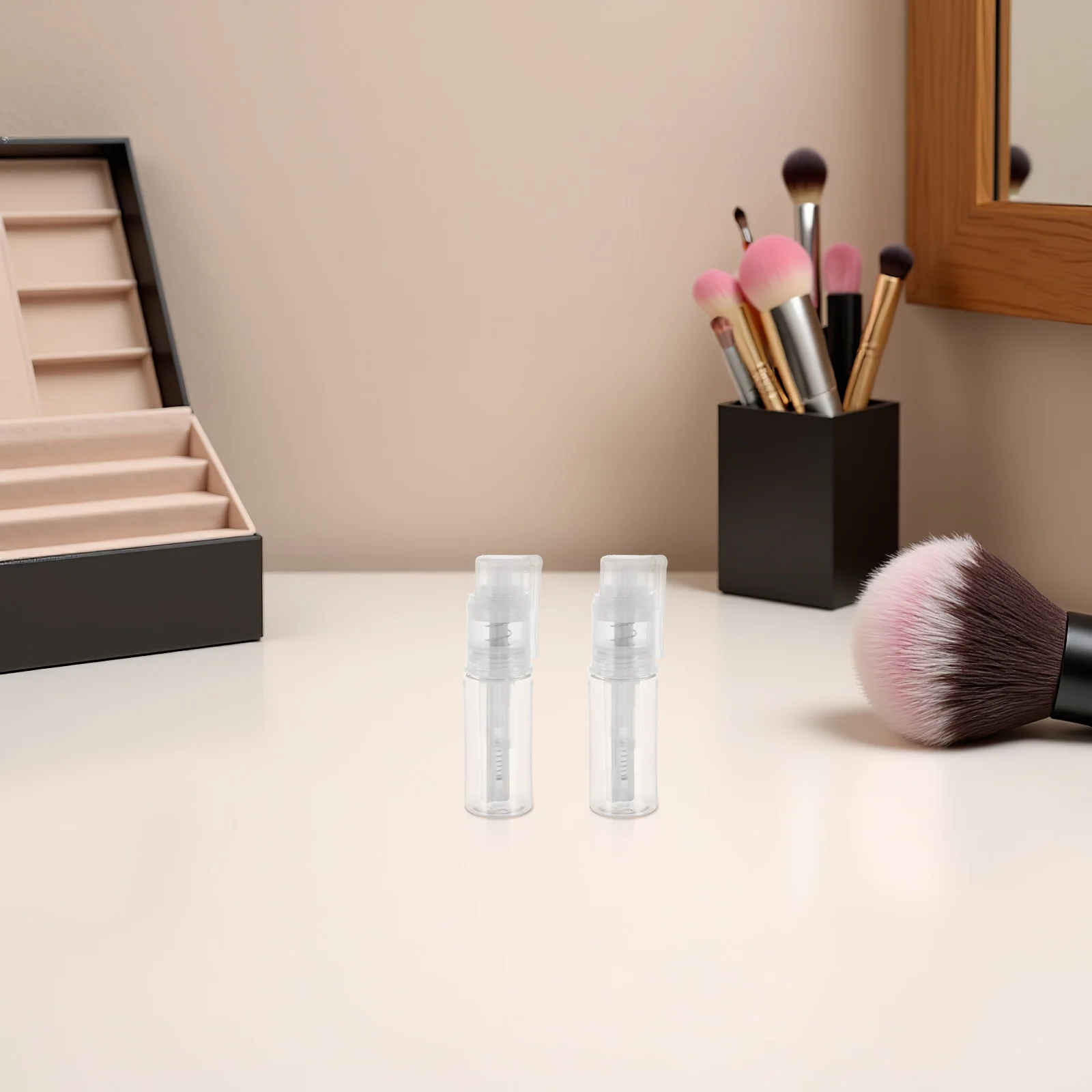 3 pz 18 ml riutilizzabile polvere spray bottiglia beccuccio lungo ugello di precisione portatile polvere secca dispenser applicatore plastica da viaggio