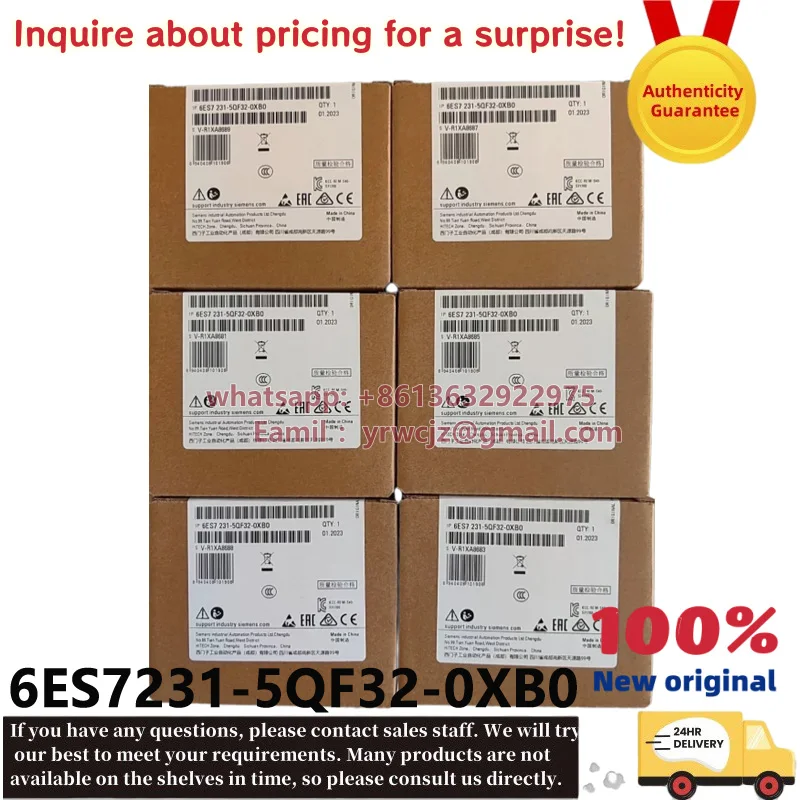 Siemens 6ES7231-5QF32-0XB0 S7-1200 SM1231 AI 8-channel thermocouple analog input module expansion module, new original stock