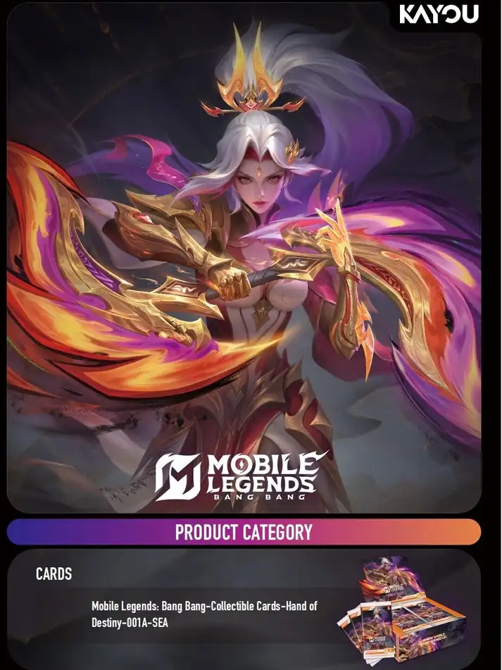 KAYOU Mobile Legends Rare Cards Fate Hand Series Official Collectibles MLBB Merch Popular Discount Gift Sale Hot Trending Now