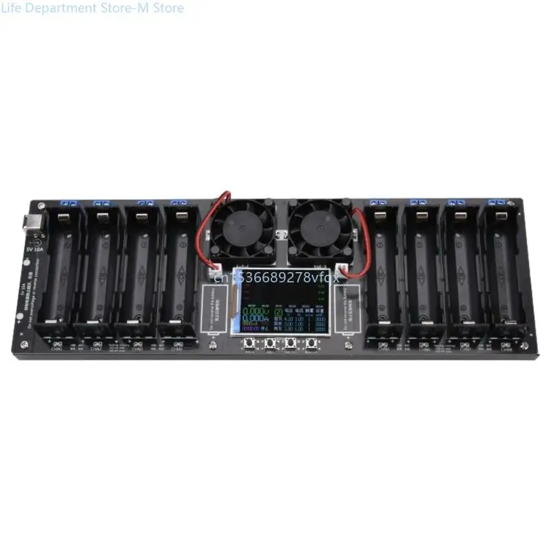 

8 Channel 18650 Battery Tester with Adjustable Charging & Discharging Parameters