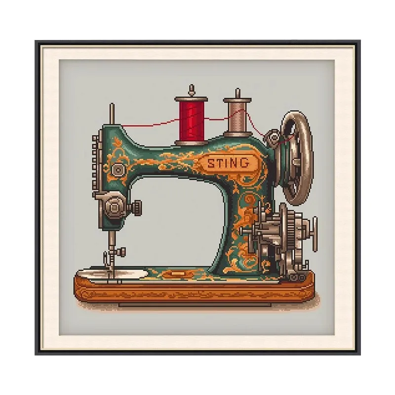 

14 карат 46x46 см швейная машина для вышивки «сделай сам», наборы с принтом в китайском стиле, набор для вышивки крестиком, рукоделие, домашний декор, поделки, 30 цветов