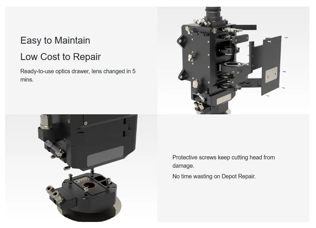 Auto-Focusing Fiber Optical Cutting Head for Industrial Cutting  Accessories Replacement Parts view 3