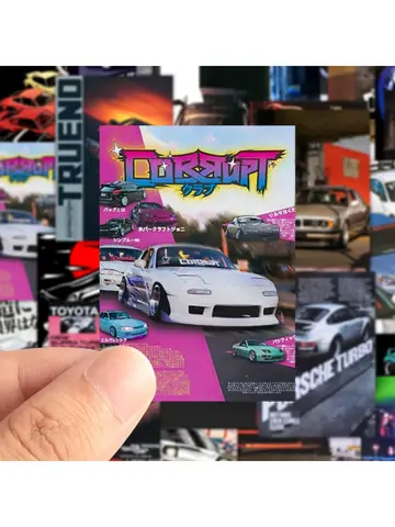 50Pcs JDM Graffiti Stickers Water Bottle Laptop Phone Bicycle Luggage Case Skateboard Children Adult Sticker