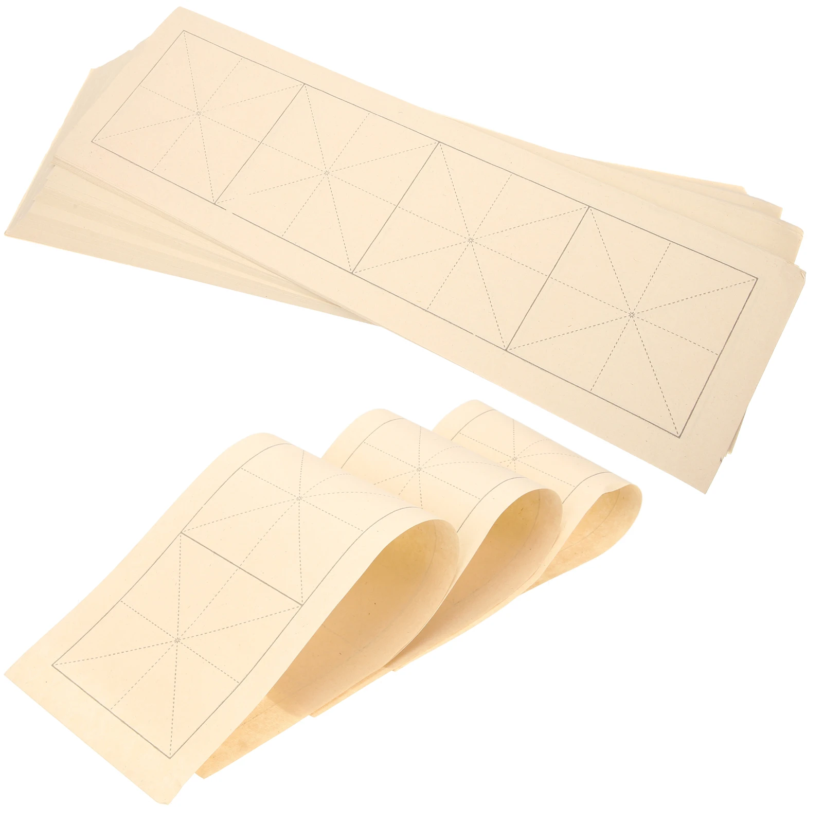 200 Sheets Grid Rice Paper Calligraphy for Writing Chinese Xuan Caligraphy Practice Beginners