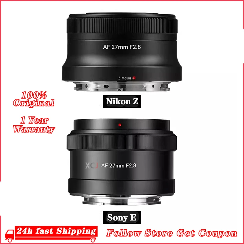 7artisans AF 27mm F2.8 APS-C Lens Auto Focus Large Aperture for Sony E A7C A6400 A6600 A7mII A7SIII A7RIII A7RV A7CII