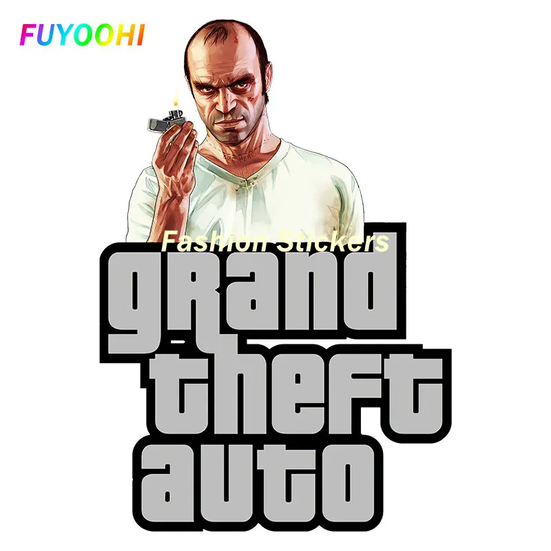 FUYOOHI Stickers and Decals Accessories GTA Grand Theft Auto SAN ANDREAS Logo Vinyl Car Stickers Automobile Decorative