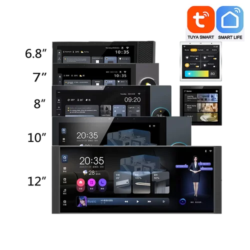 Tuya Smart Home 8 pulgadas multifunción Control inteligente pantalla táctil Fondo música Host ZigBee Gateway Panel de Control Central