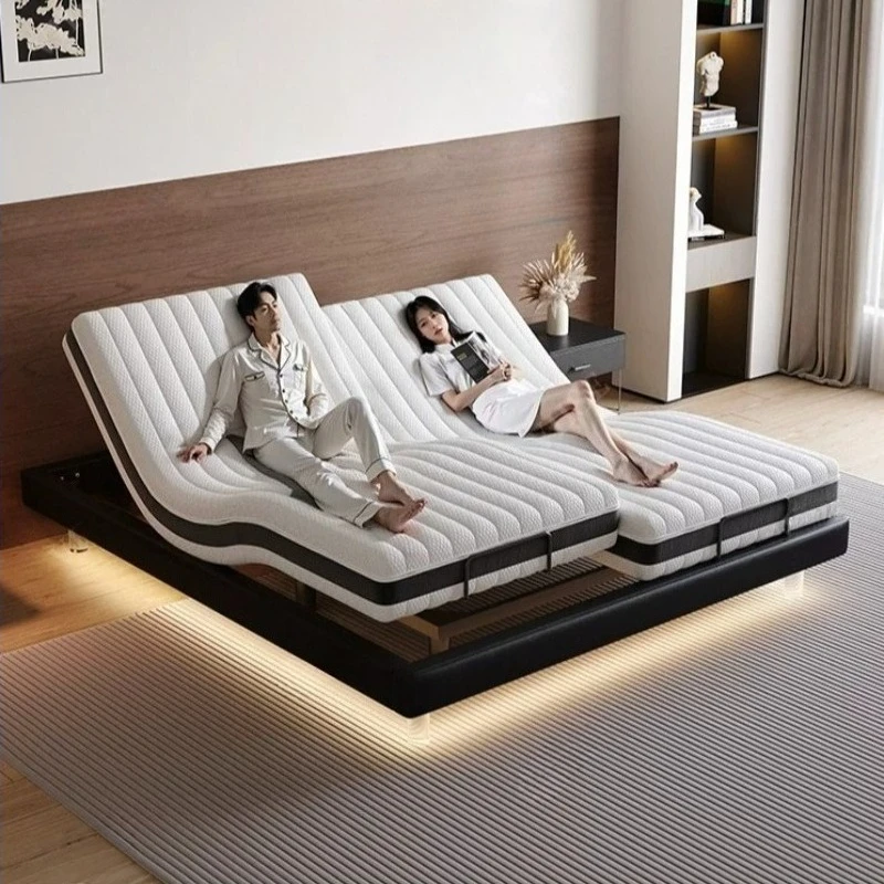 Lit 180x200 200x220 Modern Luxury Lifting Minimalist Multifunctional Bed Mattress Combination Queen Bedroom Beds And Bed Frames