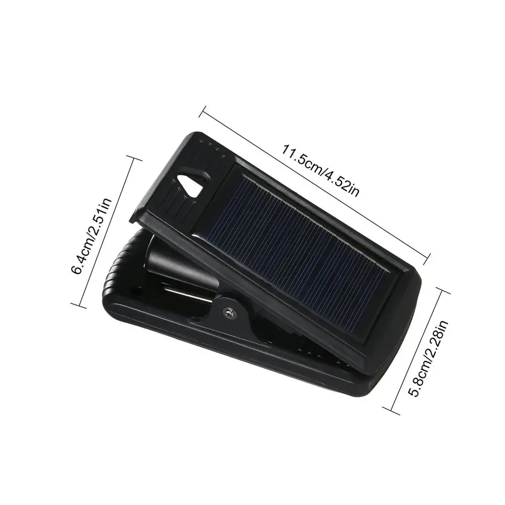 Luces de Clip solares para exteriores, de 3 modos Sensor de movimiento, luz de valla Solar Ip65, luz inalámbrica impermeable para cubierta, pared,