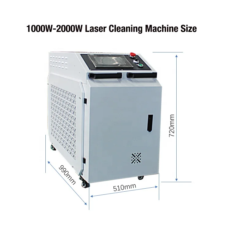 1500W Laser Cleaning Machine Clean Metal Surface Oil Coating Laser Rust Removal Equipment