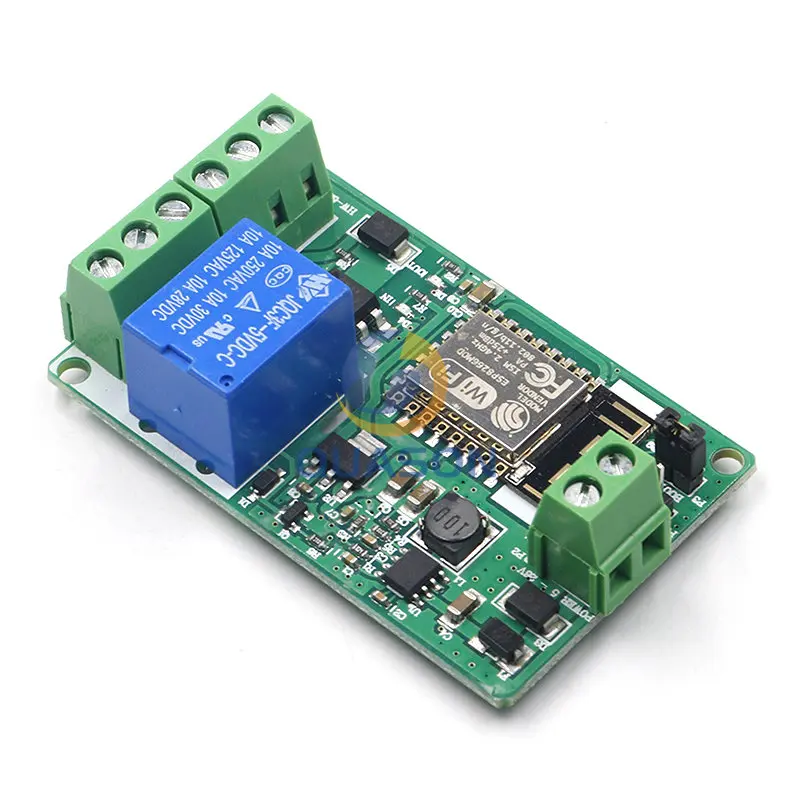 ESP8266 Relay Module 10A 220V Network Relay WIFI Module Input DC 7V~30V 4 Layers Board TVS Input Automatic Protection