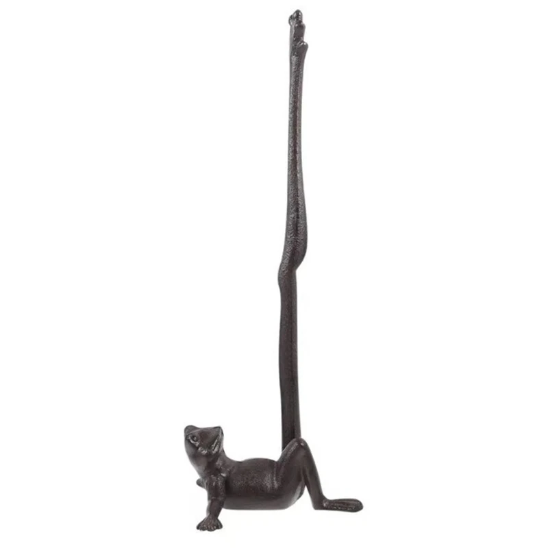 

Держатели для туалетной бумаги в деревенском стиле с лягушкой, металлический держатель для туалетной или кухонной бумаги для пола или столешницы