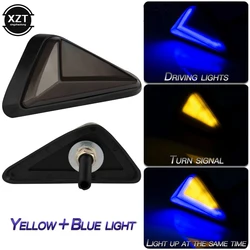2Pcs Motorcycle Flush Mount Triangle Turn Signal Light LED L-shape Indicator Lamp DRL Blinker Waterproof Led Flashing Lights