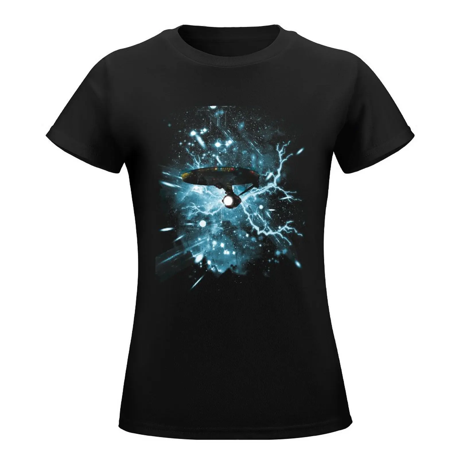 Space Trap T-Shirt cute tops Aesthetic clothing tees tops t-shirt dress for Women long