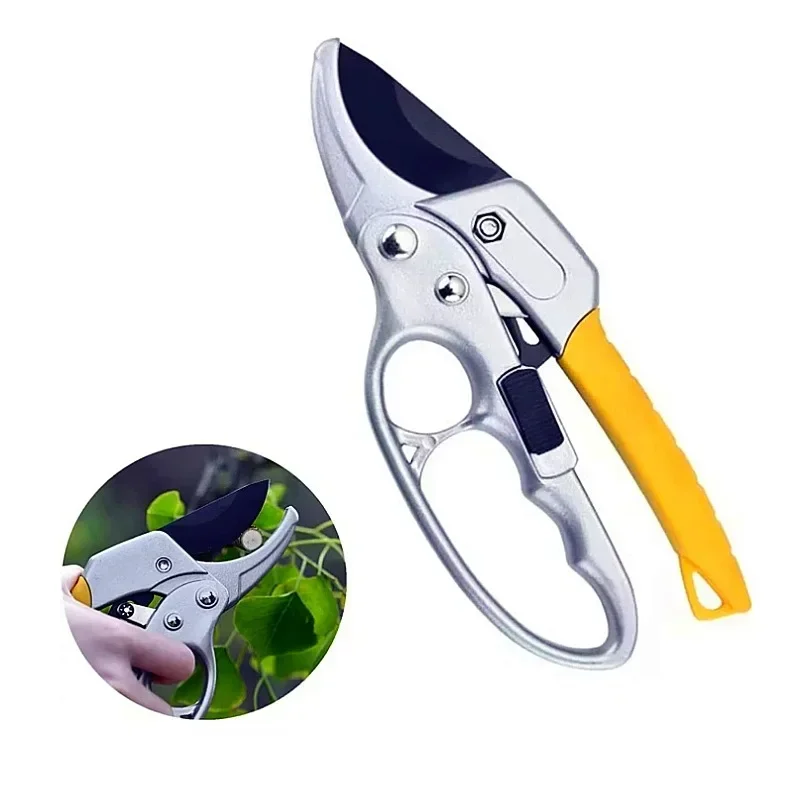 Premium Garden Scissors Clippers Pruners Ratchet Pruning Shears Work 3 Times Easier Tools for Trimming Rose Floral Tree