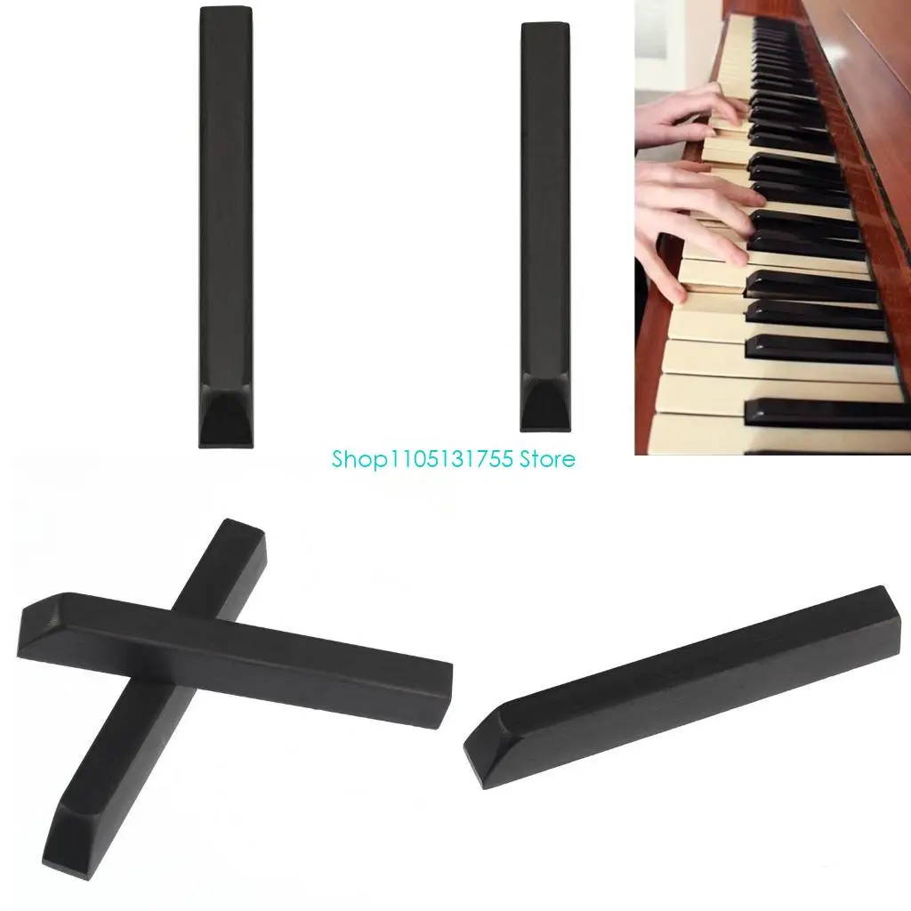 

K0EF Piano Keyboard Black Replacement Piano Repair Tool Ebony Piano Keytops