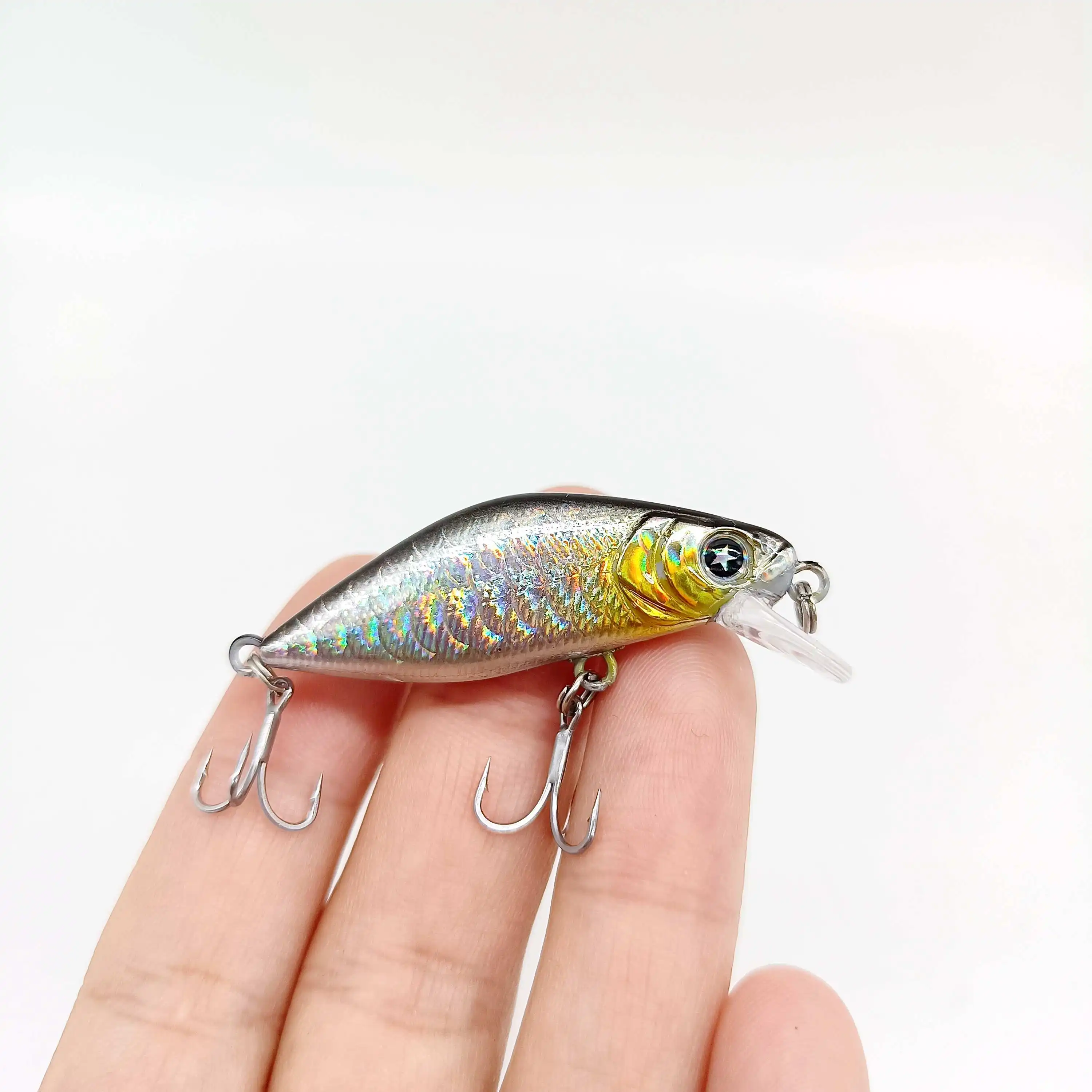 DUODUOYU 1PCS Mini Sinking Minnow Fishing Lures 4.3g/50mm Jerkbaits Peche Artificial Bait Wobbler Lure for Trout Bass Tackle