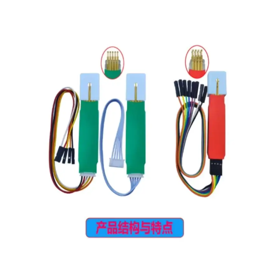 1pcs Handheld burning probe fixture PCB test 2.54mm 2.0 mm 1.27mm chip download burn write probe spring needle flash eeprom chip