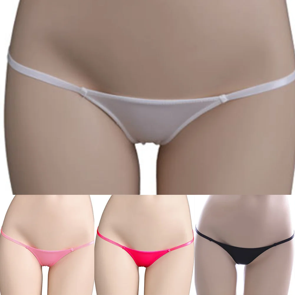 Womens Sexy Low Waist Thong G-String Underwear Panties Lingerie Panties Brief Wet Seductive Seamless Briefs Tanga Thong