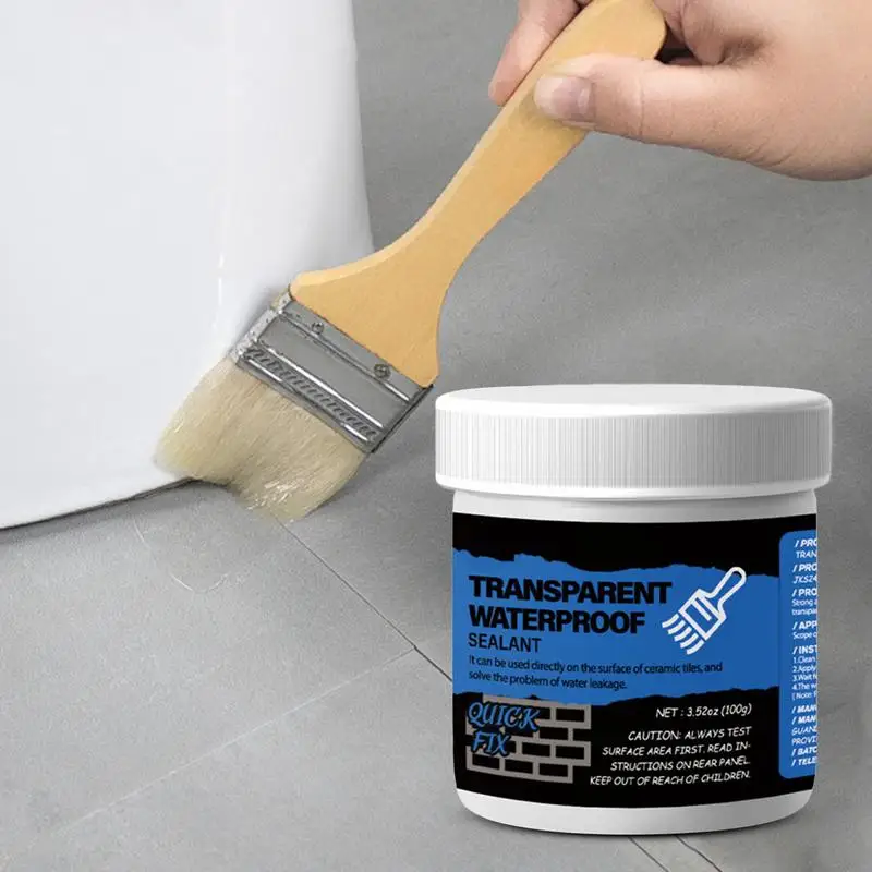 Invisible Waterproof Agent Waterproof Water-Based Invisible Agent 100g Indoor & Outdoor Waterproof Sealant Repairing Leak