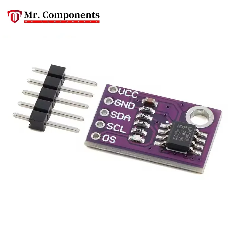 1Pc-2Pcs LM75 LM75A MCU-75 Temperature Sensor Module High Speed I2C IIC Interface High Precision Development Board New