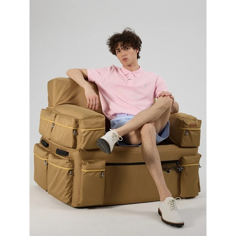 Inflatable sofa, music festival single double air mattress, home recliner outdoor camping