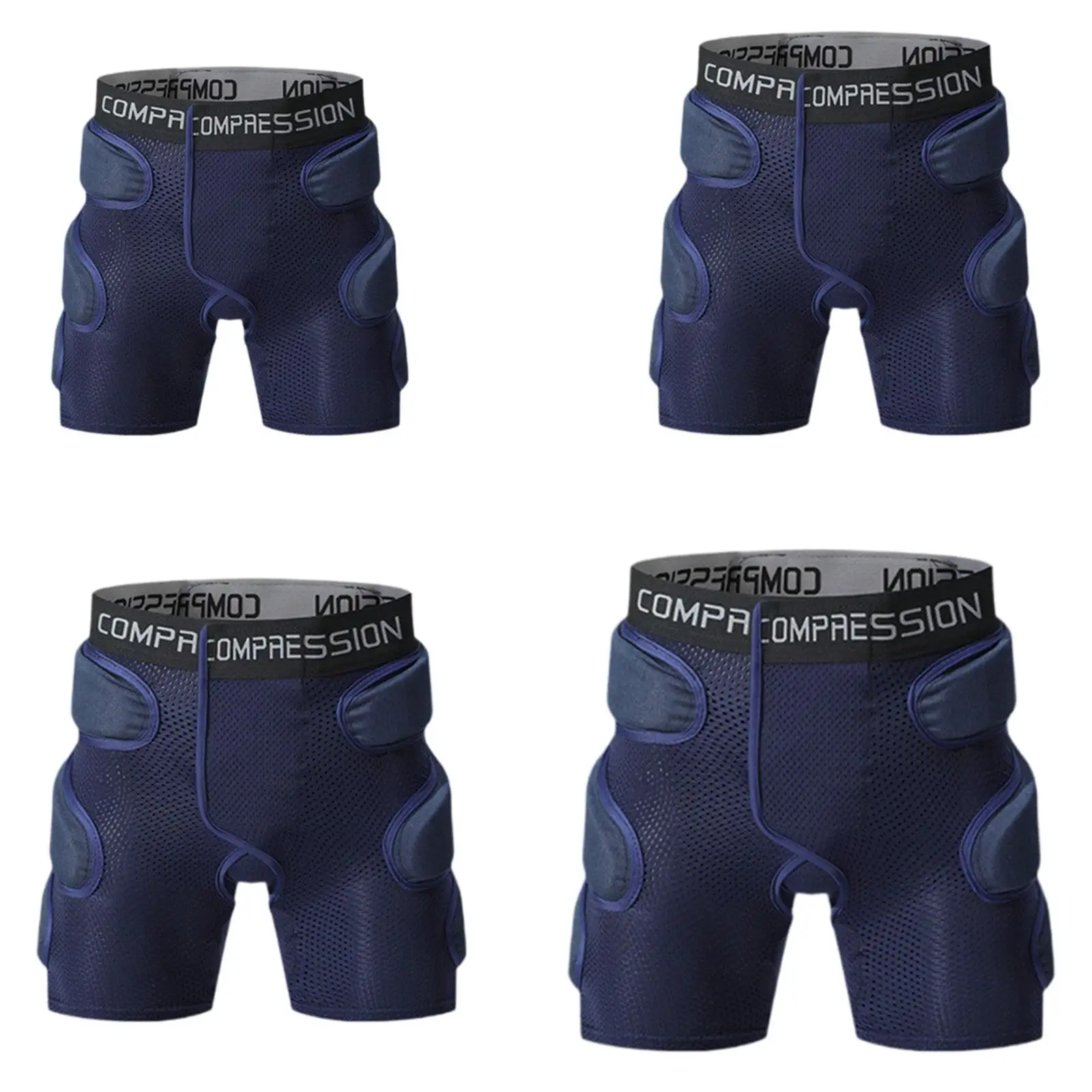 Calções acolchoados das mulheres dos homens resistência ao impacto almofada protetora guarda 3d hip proteção protetor para patinação snowboard