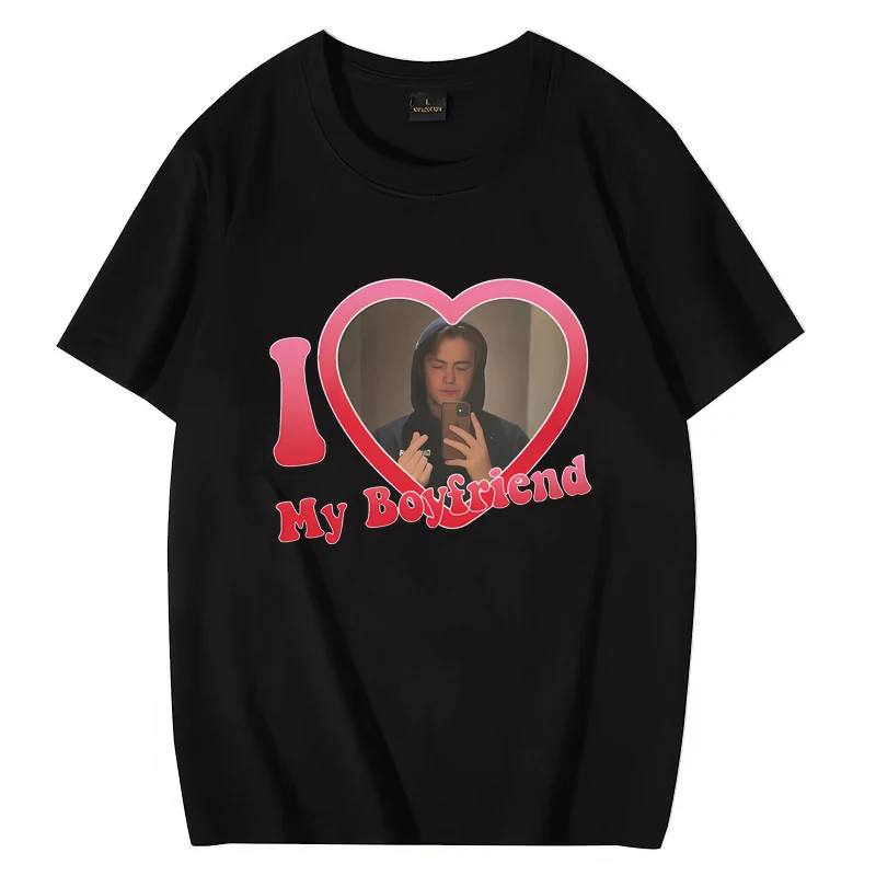 Hot ILove My Boyfriend Kit Connor Graphics short sleeve T-shirts Men Women Y2k Casual Oversized T shirt Unisex Pure Cotton Tops