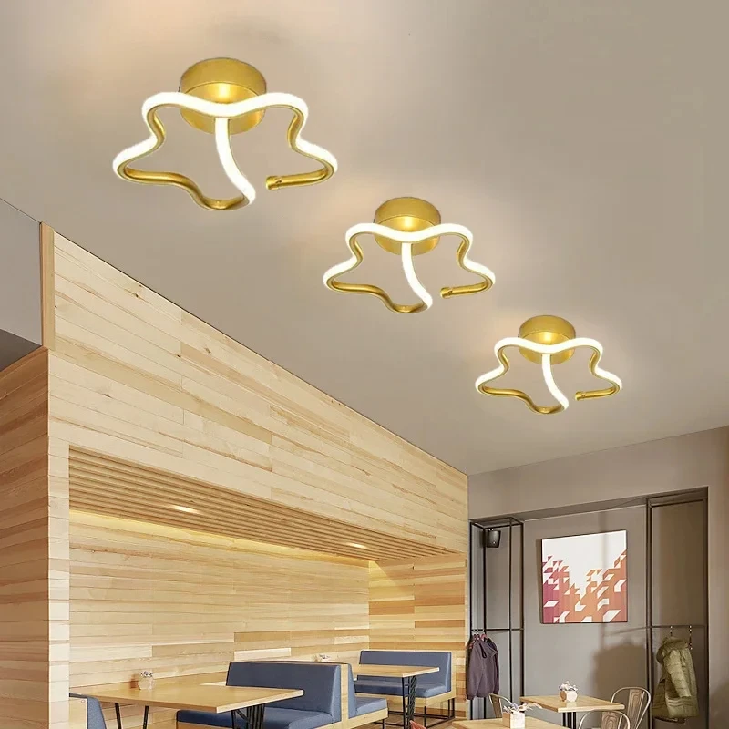 

Modern LED Ceiling Light Golden Decor Lamps For Corridor Drawing Room Bedroom Hallways Luxurious Indoor Home Decoratios Lighting