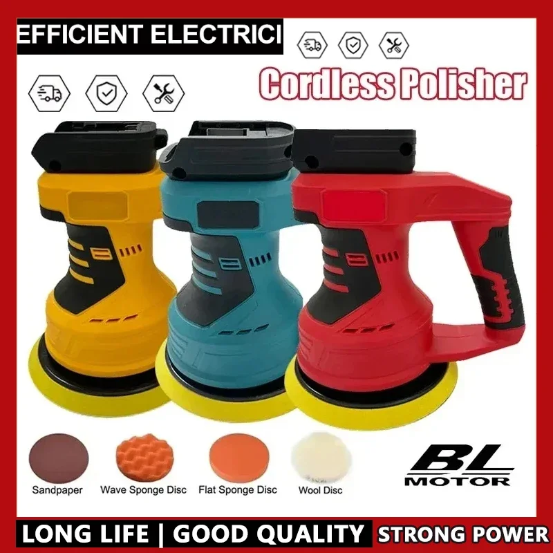 

Fit Milwaukee Adjustable Speed Digital Display Car Polisher And Surface Grinder Machine with 18V Battery Compatible For Makita