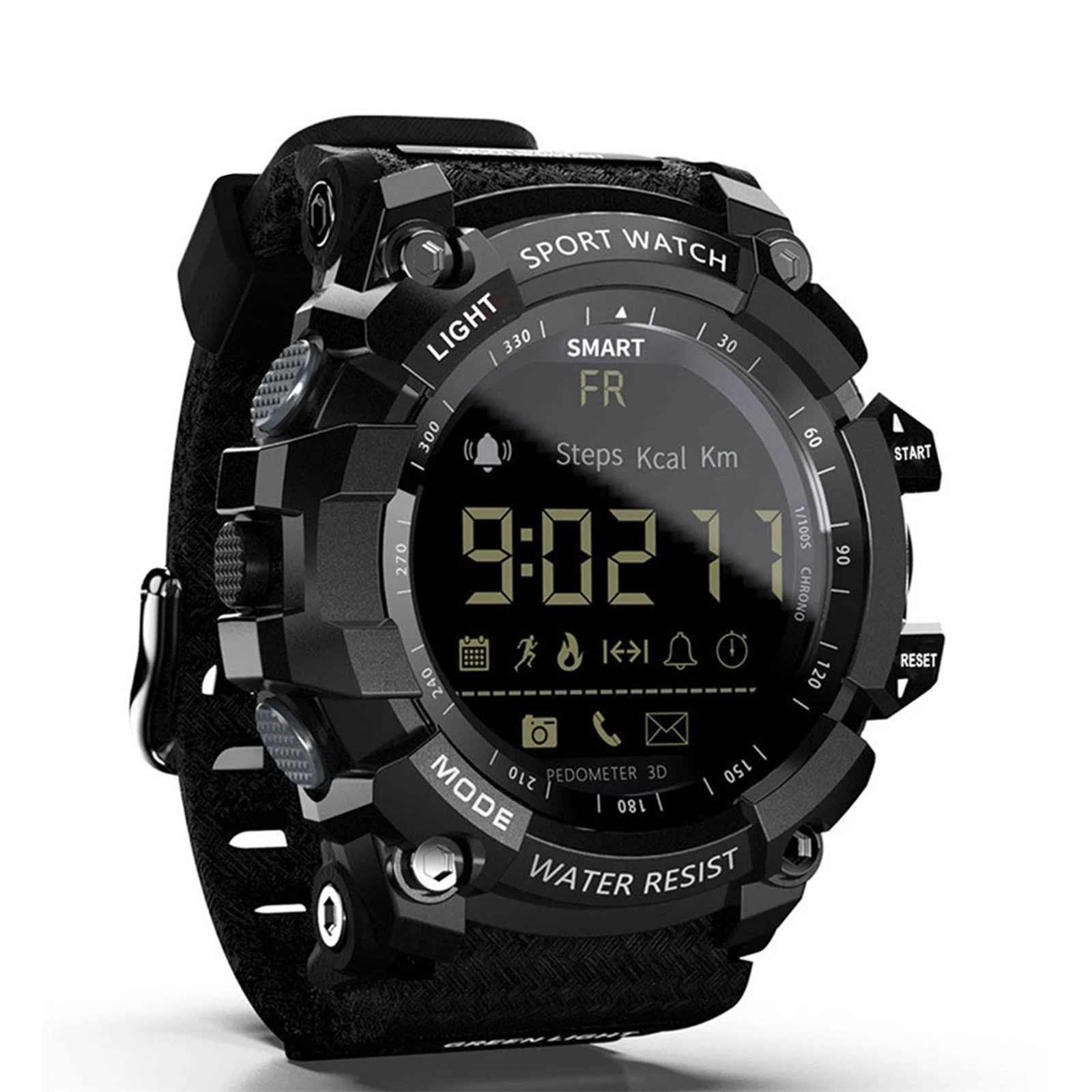 LOKMAT MK16 Smart Watch Military Army Rugged Men Women Watch 12-months Battery Life IP67 / 5ATM Waterproof EL Luminous Sports BT