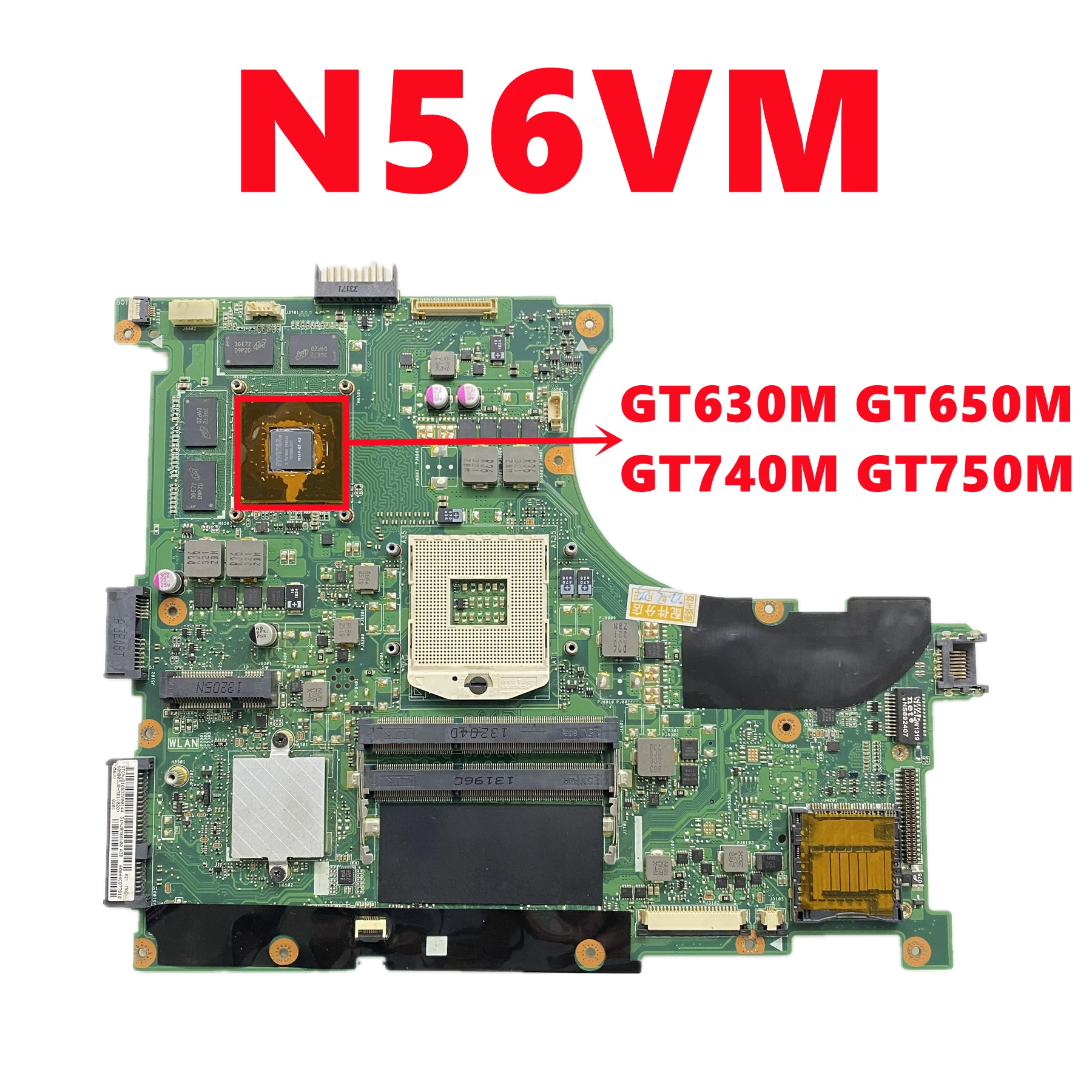 

Материнская плата N56VM для ASUS N56 N56V N56VD N56VM N56VV N56VJ N56VB N56VZ, материнская плата для ноутбука с N13P-GL-A1 HM77 DDR3, 100% тест в порядке