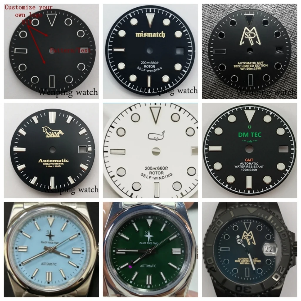 DIY Watch Dial Customized Logo Laser printing/Printing logo