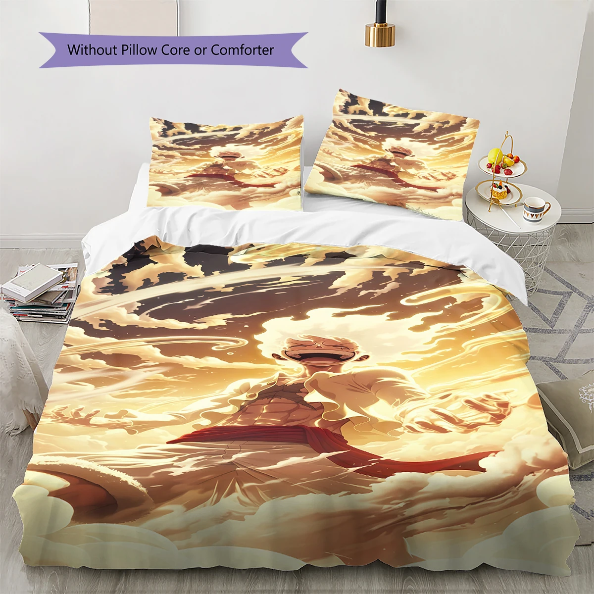 ONE PIECE GEAR 5 Soft Cozy Duvet Cover, Kids Bedding Gift Set, Extra Large Different Sizes -HE59