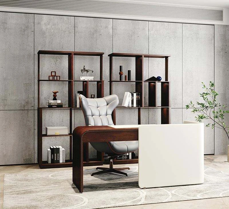 Z DU'S Modern Solid Wood Bookcase With 4 Storage Shelves, Spacious Capacity, Elegant Design And Premium MaterialsZ