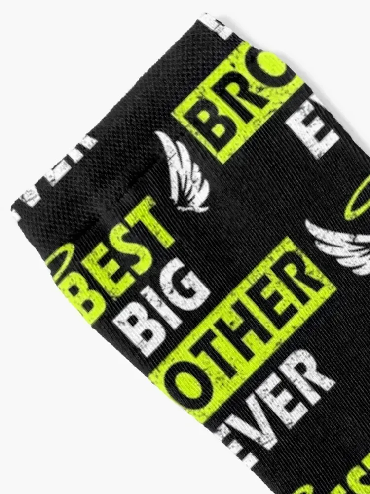 Best Big Brother Ever - Perfect Gift Design with Wings Socks FASHION funny gift Socks For Girls Men's