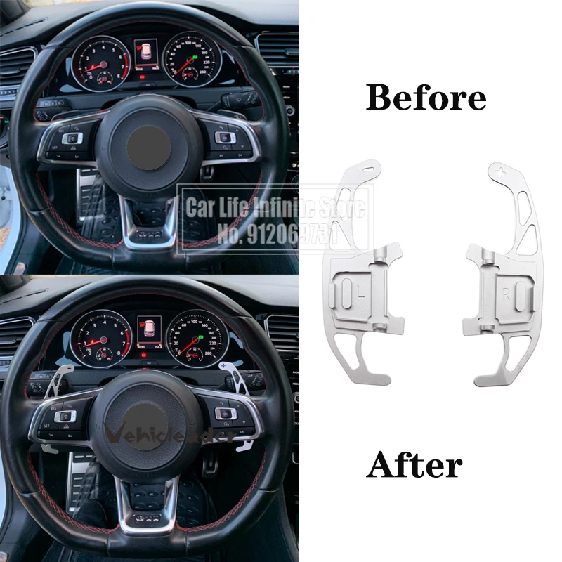 Car Steering Wheel Shift Paddle Shifter Extended For VW GOLF GTI R GTD GTE MK7 7 POLO GTI Scirocco 2014 2015-2019 2020