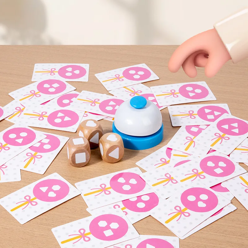 Parent-Child Interactive Game - Shape Matching Educational Tabletop Puzzle Toy for Children Focus Training Mind-Building Game