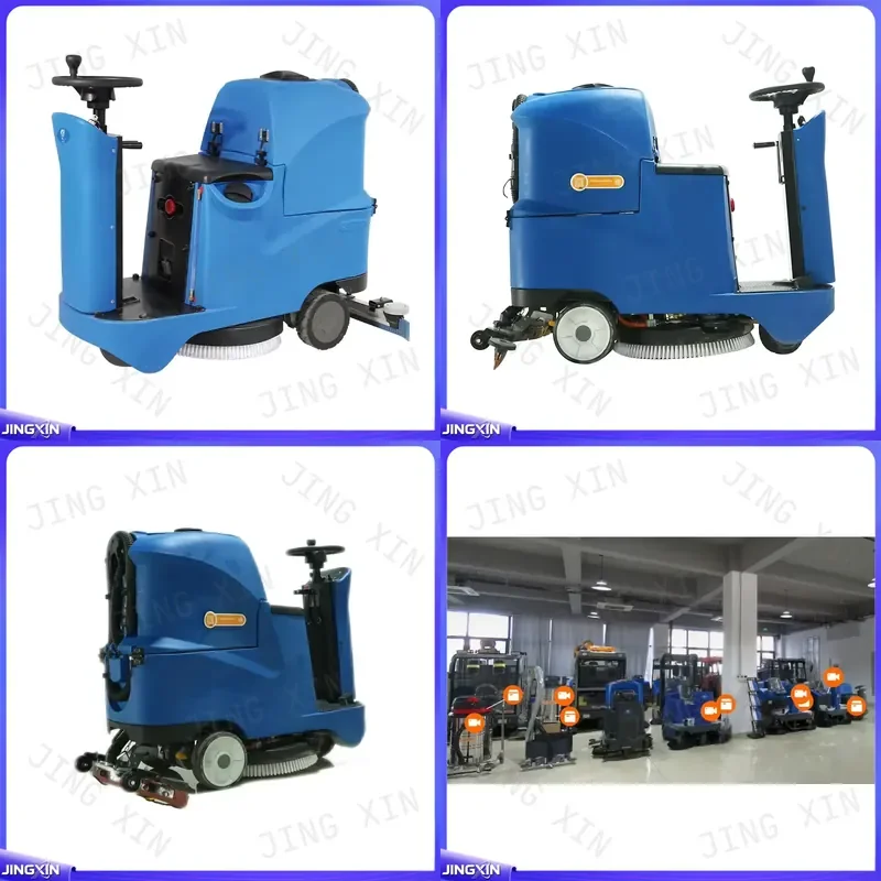 custom for Automatic Ride On Floor Scrubber Machine Industrial Commercial Cleaning Equipment Self Propelled Wet Dry Vacuum