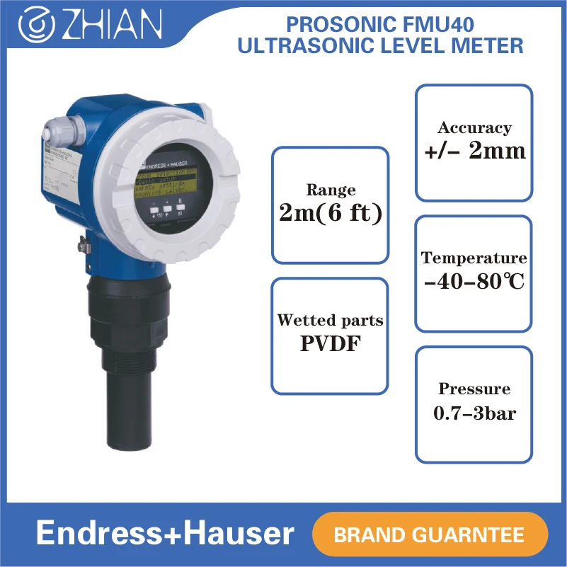 Transmitter Level Ultrasonik Endress+Hauser Sensor Level Ultrasonik E+H FMU40 Ultraschall-Fullstandmessgerat