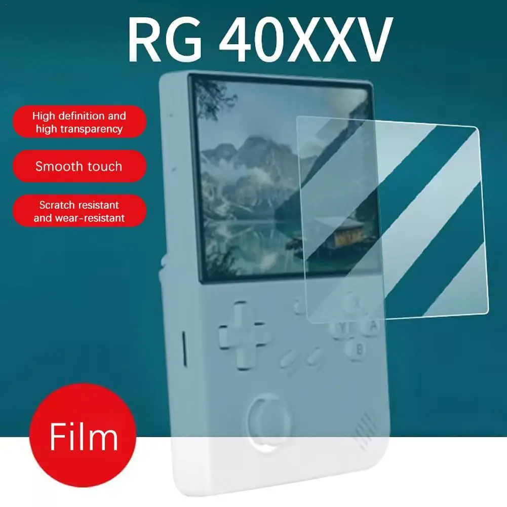 1Pcs Tempered Glass Film For RG40XXV Handheld Gaming Console Screen Protector Anti Fall Anti Scratches Screen Protection