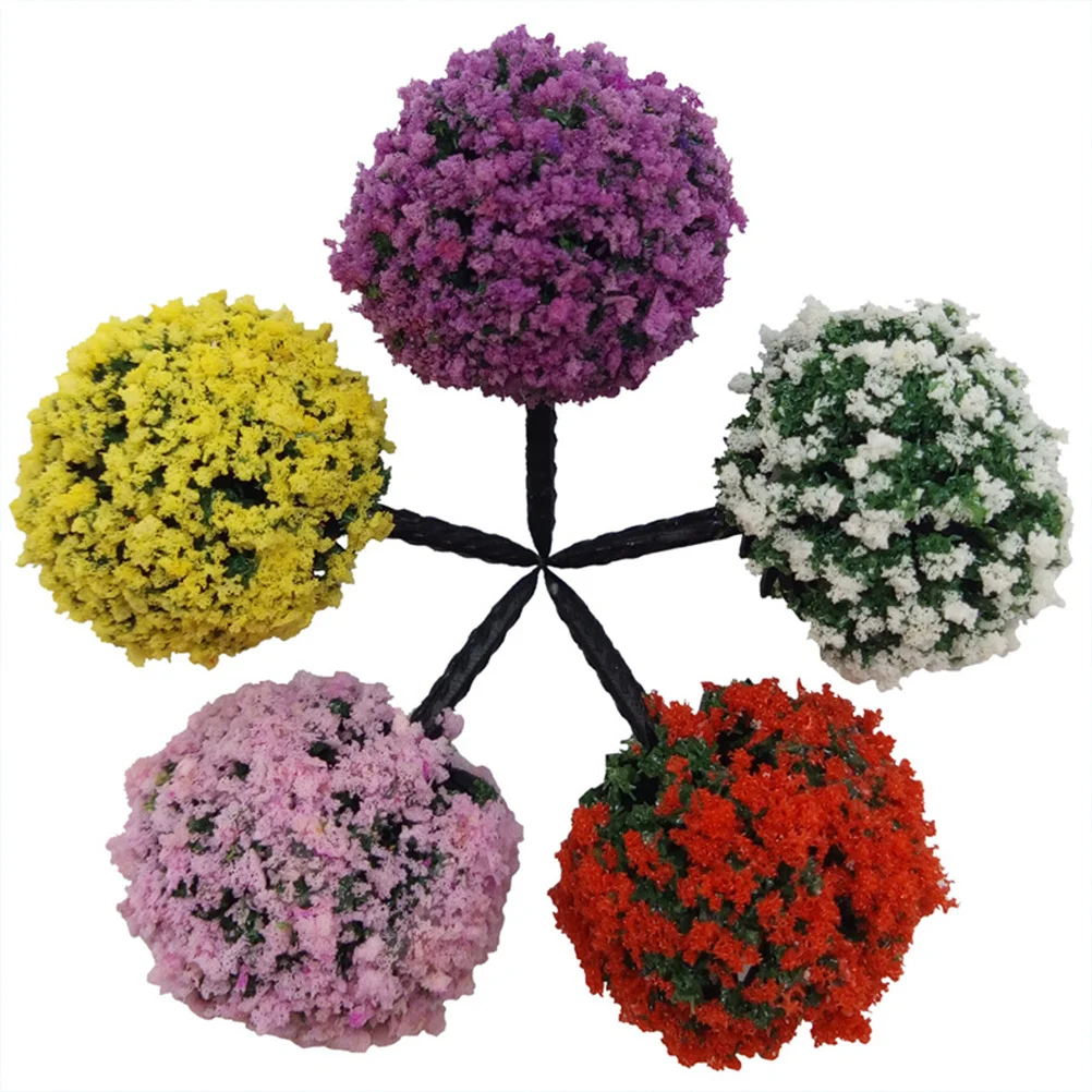 

24 Pcs Garden Ornament Tree Landscape Flower Trees Micro Decoration Home Kit