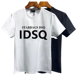 Starbags dsq 2024 new style Short Sleeve T-shirt Men's Letter Print Summer Cotton Fashion Italian trend top quality men gift box