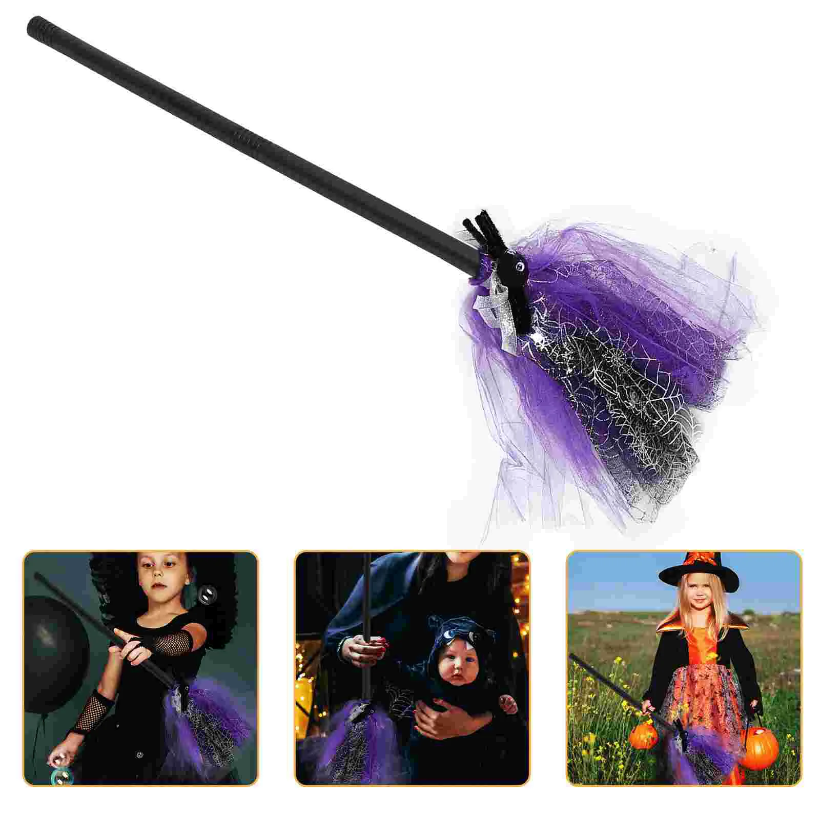 

Halloween Witch Broom Witch Broomstick Cosplay Prop Halloween Costume Accessory broom stick cosplay witch broom