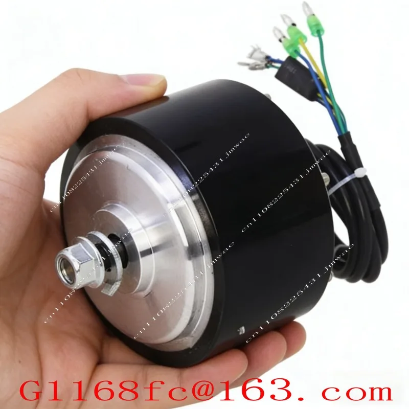 4 Inch Toothed Reduction Brushless Motor 116 DC Motor Wheel Hub Speed Regulation Low Speed Large Torque Rail Push Food Cart